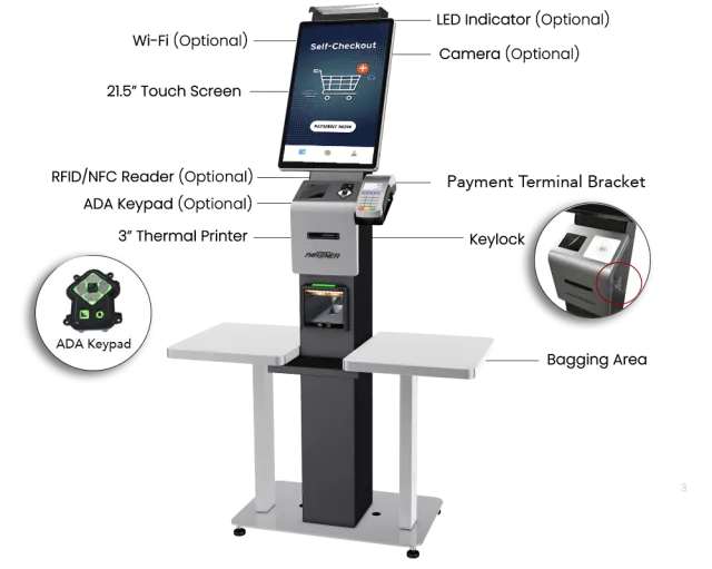 AD-215-S 自助結帳KIOSK | 拍檔科技